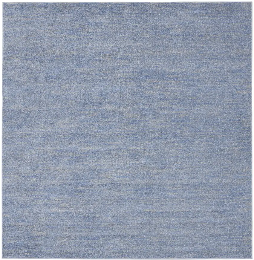 Blue And Grey Square Striped Non Skid Indoor Outdoor Area Rug Photo 3
