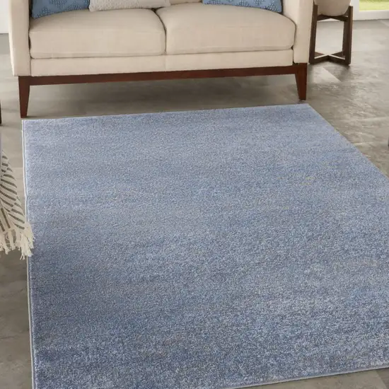 Blue And Gray Indoor Outdoor Area Rug Photo 6