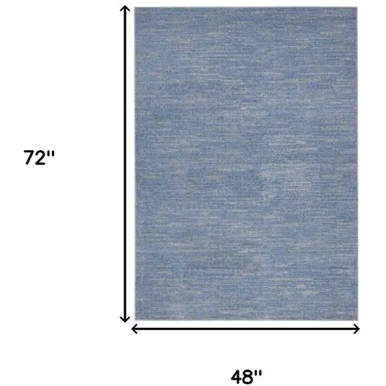 Blue And Gray Indoor Outdoor Area Rug Photo 8