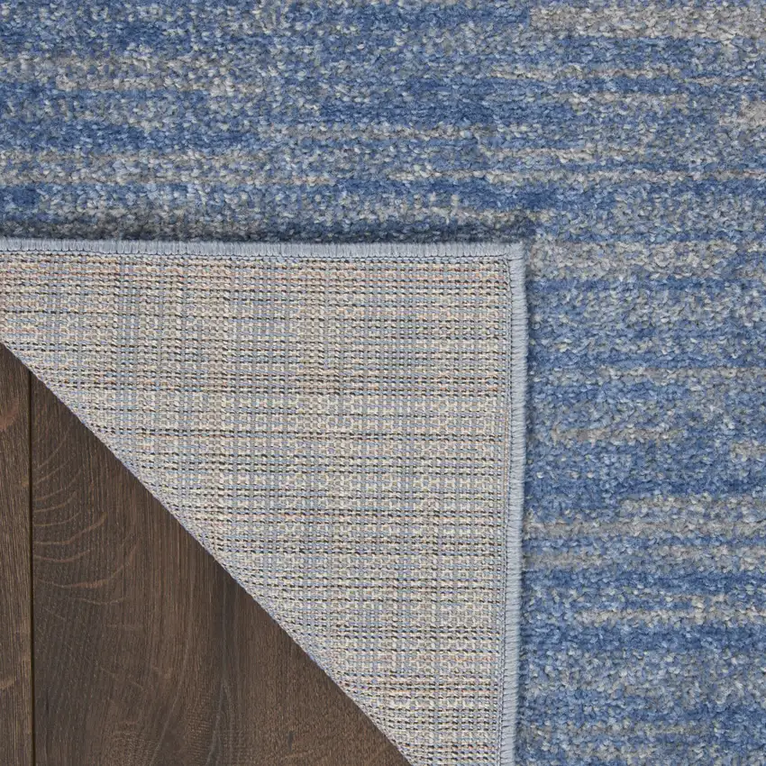 Blue And Gray Indoor Outdoor Area Rug Photo 5