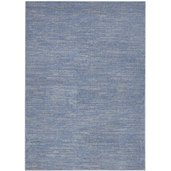 Blue And Gray Indoor Outdoor Area Rug Photo 3