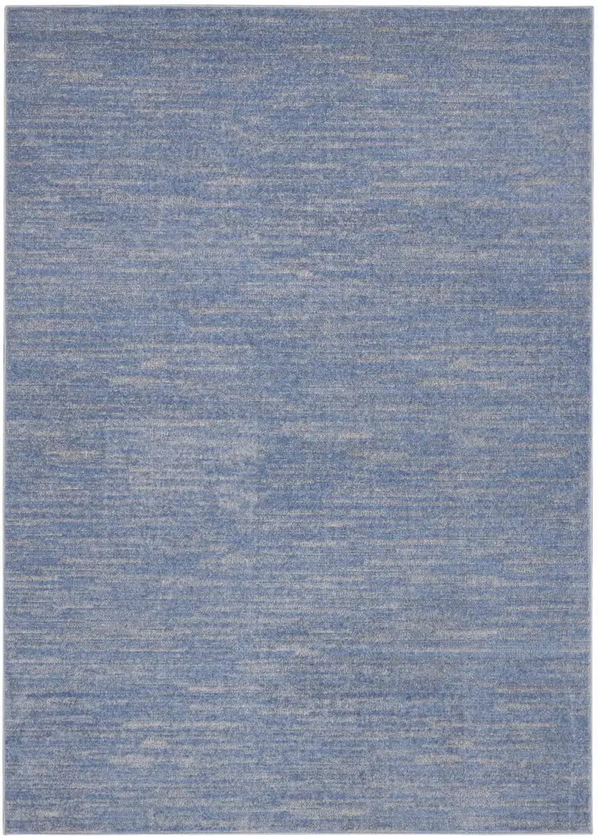 Blue And Gray Indoor Outdoor Area Rug Photo 3
