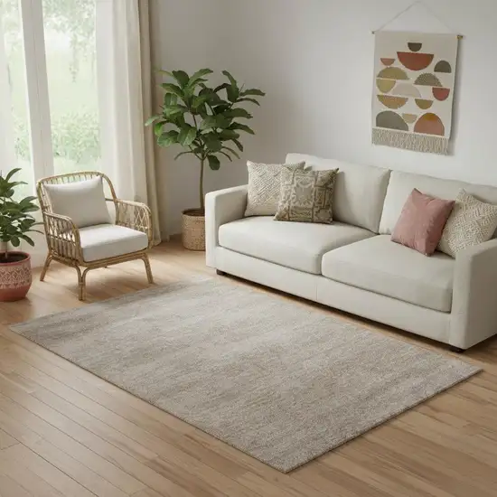 Blue And Ivory Abstract Area Rug Photo 1