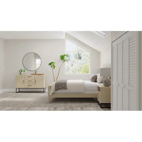 Blue And Ivory Abstract Area Rug Photo 5