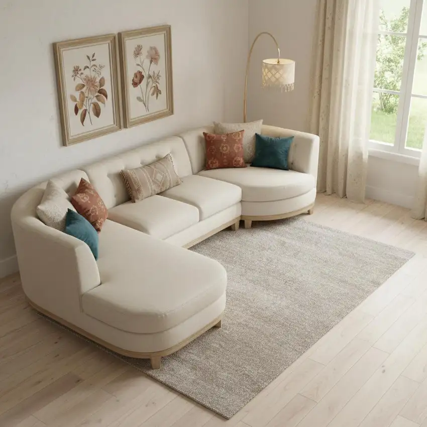 Blue And Ivory Abstract Area Rug Photo 1