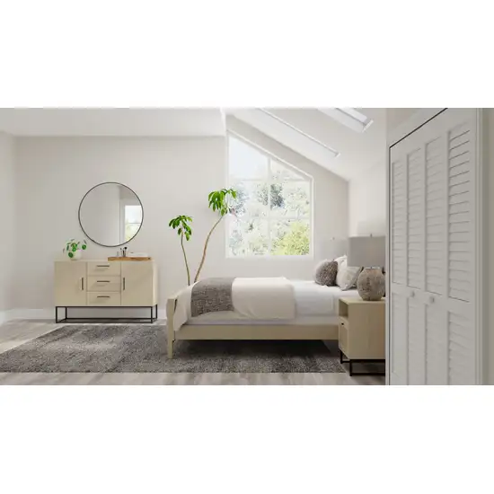 Blue And Ivory Abstract Area Rug Photo 5