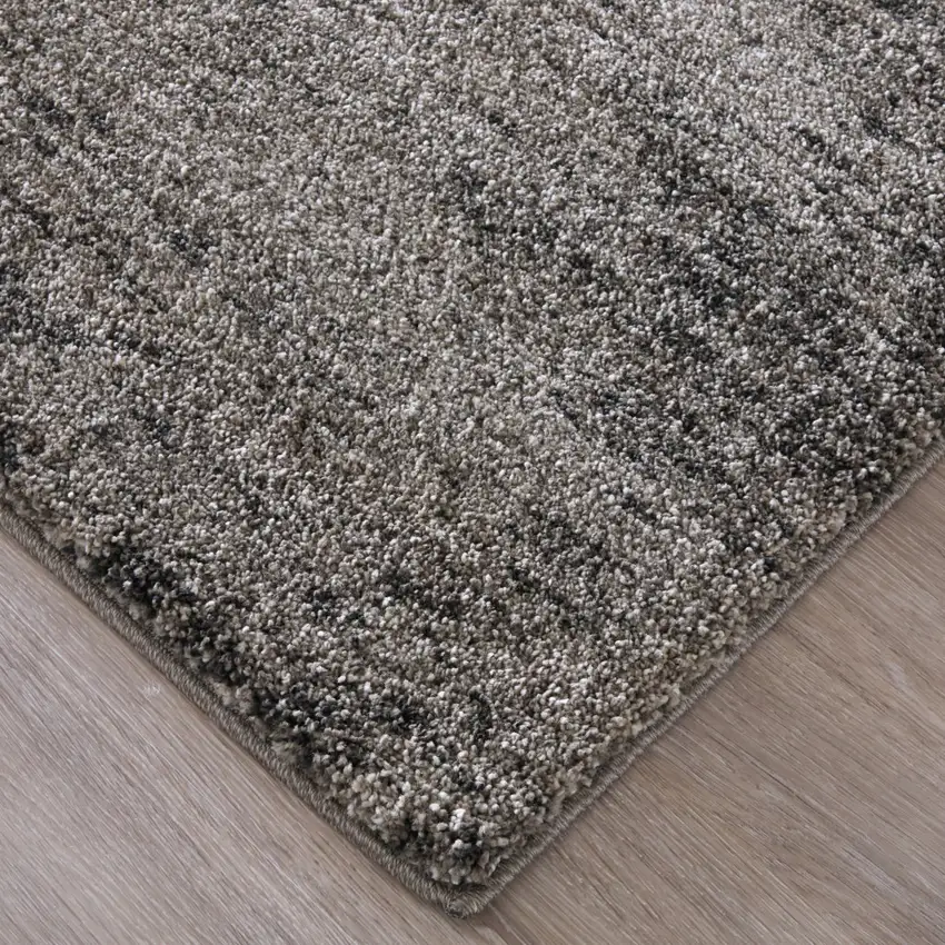 Blue And Ivory Abstract Area Rug Photo 6