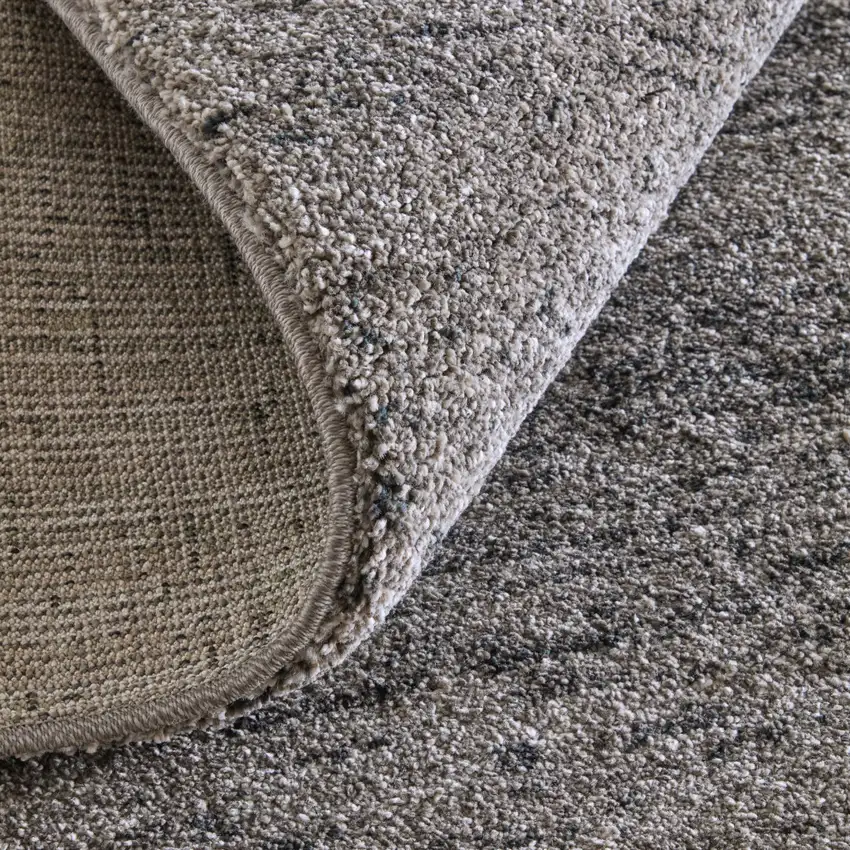 Blue And Ivory Abstract Area Rug Photo 9