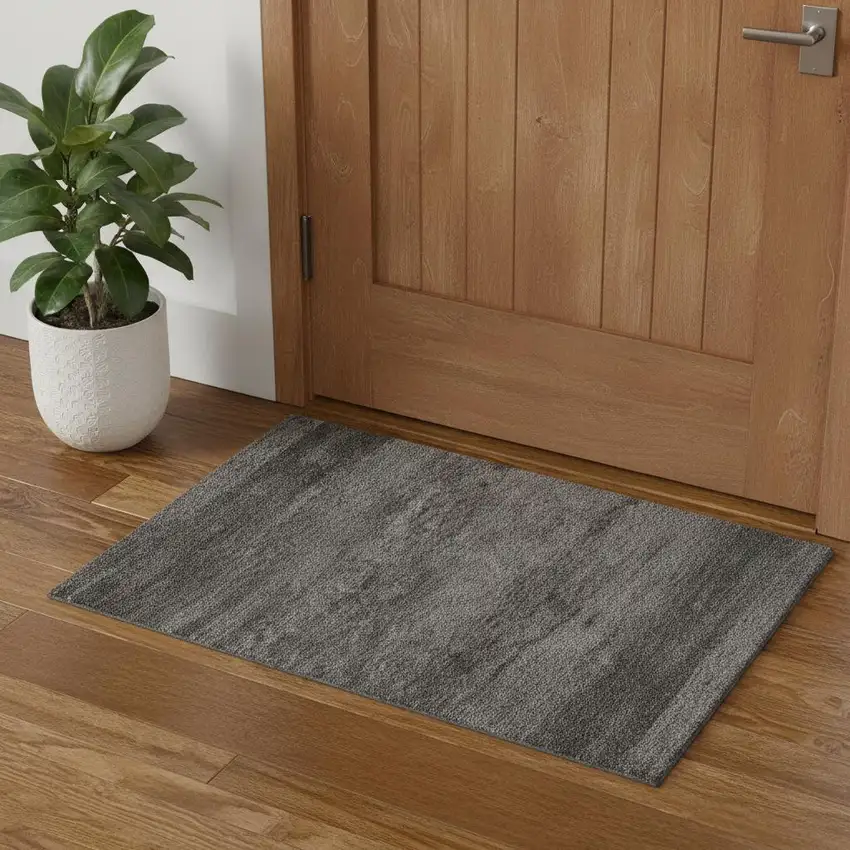 Blue And Ivory Abstract Area Rug Photo 1