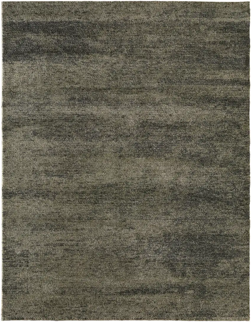 Blue And Ivory Abstract Area Rug Photo 2