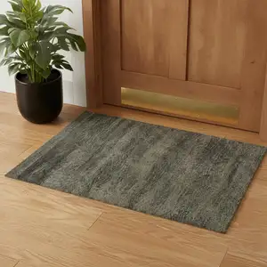 Photo of Blue And Ivory Abstract Area Rug