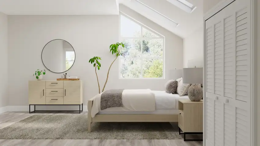 Blue And Ivory Abstract Area Rug Photo 5