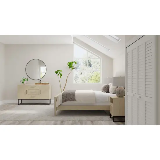 Blue And Ivory Abstract Area Rug Photo 4