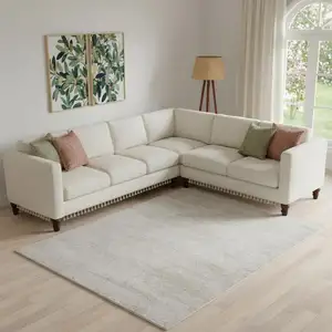 Photo of Blue And Ivory Abstract Area Rug