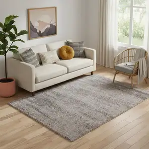 Photo of Blue And Ivory Abstract Area Rug