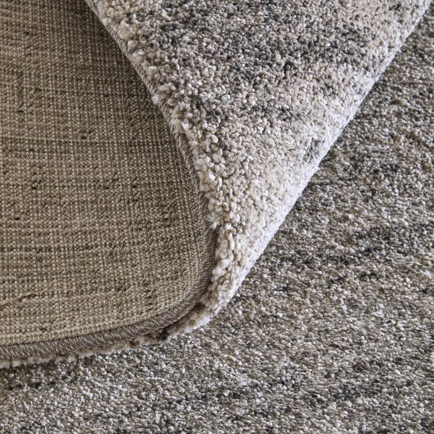 Blue And Ivory Abstract Area Rug Photo 9