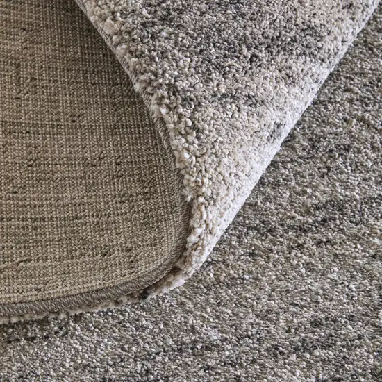 Blue And Ivory Abstract Area Rug Photo 9