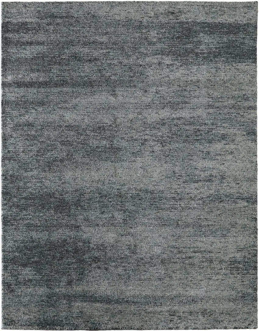 Blue And Ivory Abstract Area Rug Photo 2