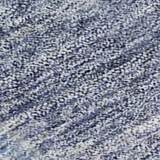 Blue And Ivory Abstract Geometric Washable Area Rug With UV Protection Photo 2