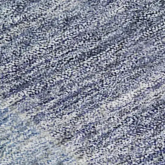 Blue And Ivory Abstract Geometric Washable Area Rug With UV Protection Photo 3