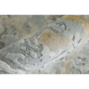 Photo of Blue And Ivory Abstract Hand Woven Area Rug