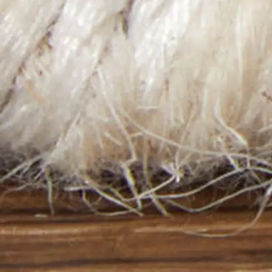 Blue And Ivory Abstract Hand Woven Area Rug Photo 4