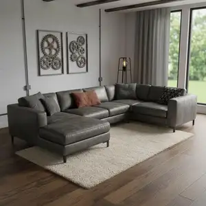 Photo of Blue And Ivory Abstract Hand Woven Area Rug