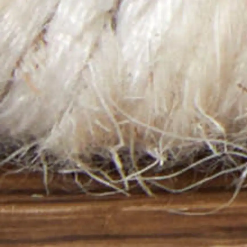 Blue And Ivory Abstract Hand Woven Area Rug Photo 4