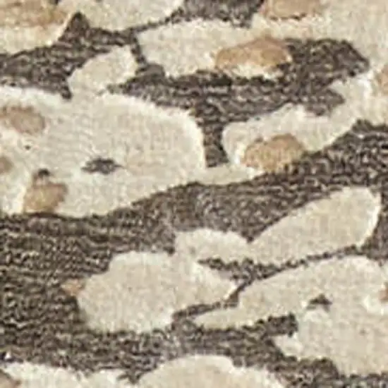 Blue And Ivory Abstract Hand Woven Area Rug Photo 3