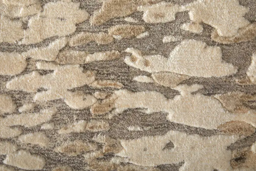 Blue And Ivory Abstract Hand Woven Area Rug Photo 9