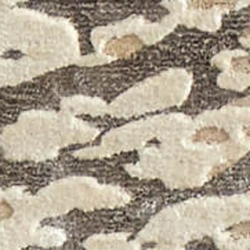 Blue And Ivory Abstract Hand Woven Area Rug Photo 3