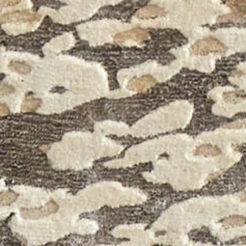 Blue And Ivory Abstract Hand Woven Area Rug Photo 4