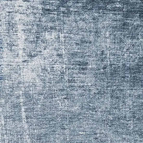 Blue And Ivory Abstract Washable Area Rug With UV Protection Photo 2