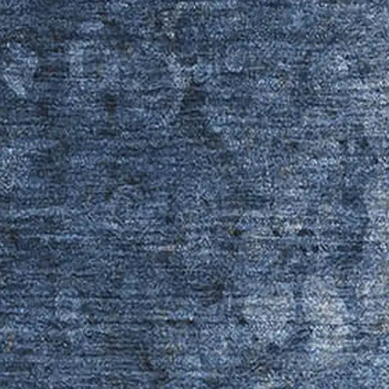 Blue And Ivory Abstract Washable Area Rug With UV Protection Photo 4