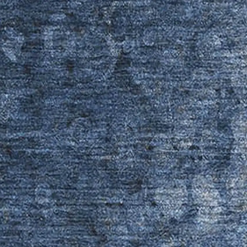 Blue And Ivory Abstract Washable Area Rug With UV Protection Photo 4