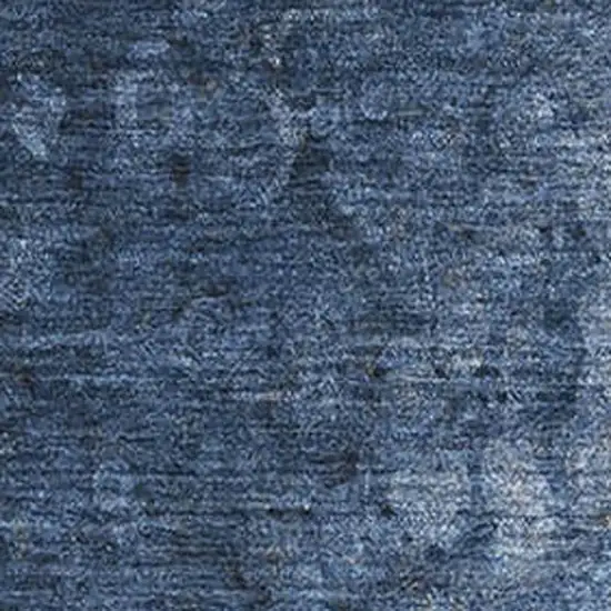 Blue And Ivory Abstract Washable Area Rug With UV Protection Photo 3