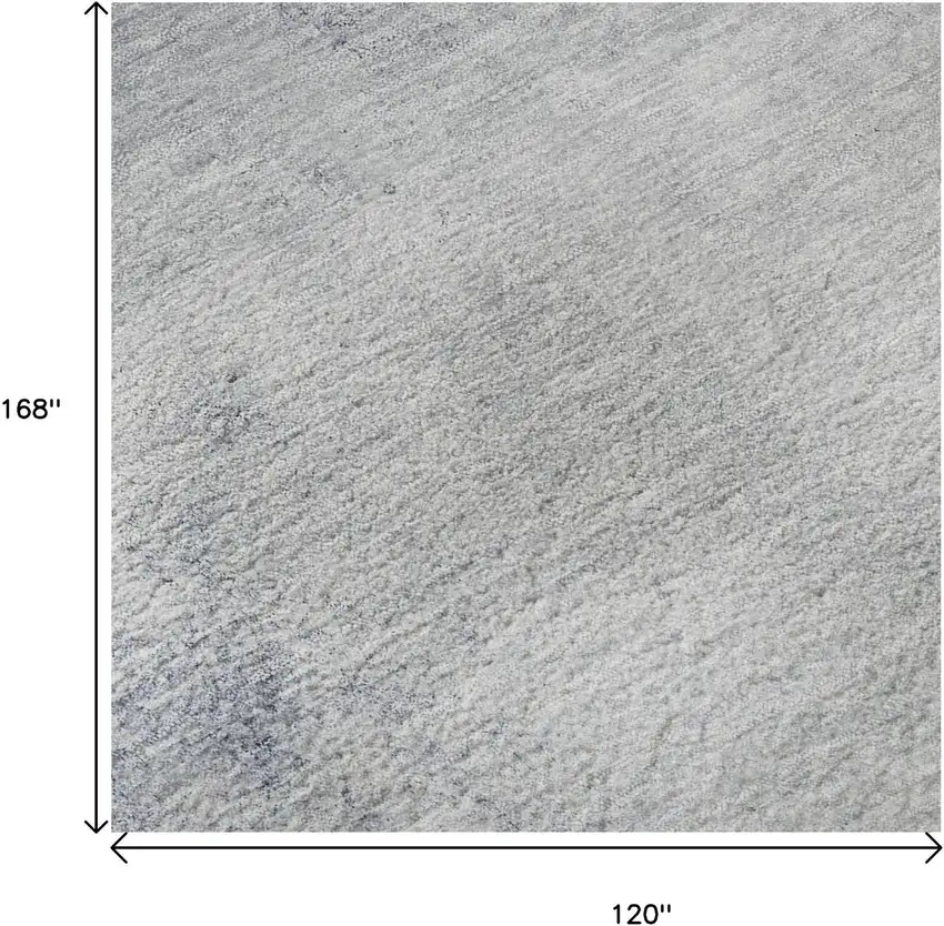 Blue And Ivory Abstract Washable Area Rug With UV Protection Photo 9