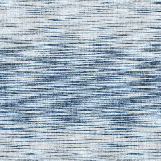 Blue And Ivory Abstract Washable Area Rug With UV Protection Photo 3