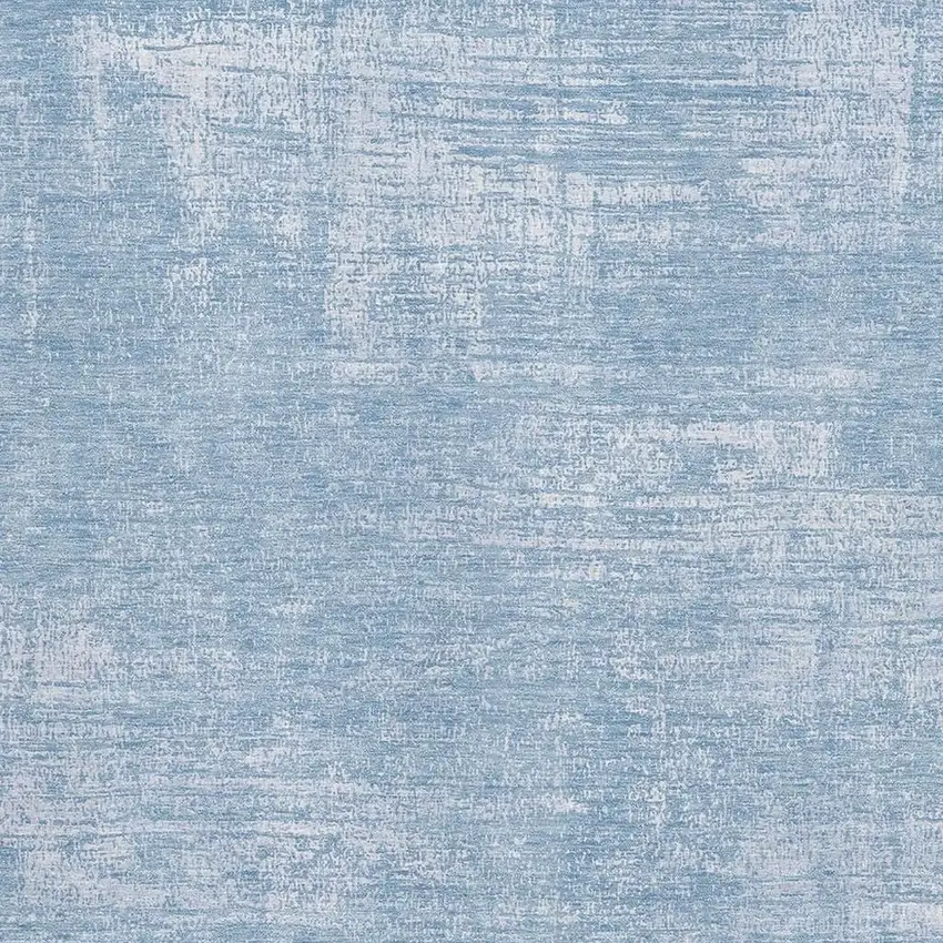 Blue And Ivory Abstract Washable Area Rug With UV Protection Photo 3