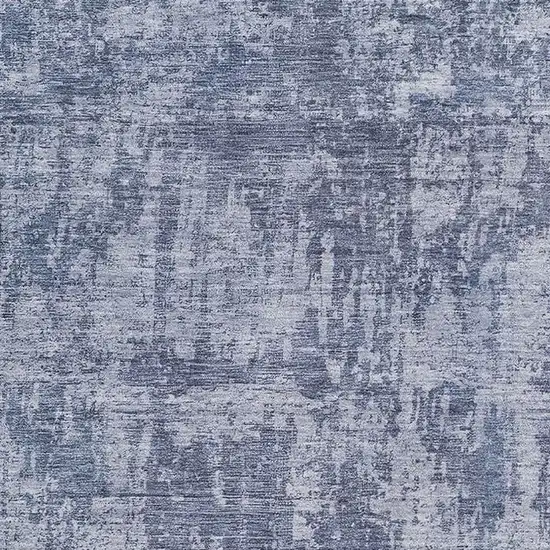 Blue And Ivory Abstract Washable Area Rug With UV Protection Photo 3