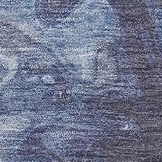 Blue And Ivory Abstract Washable Area Rug With UV Protection Photo 2