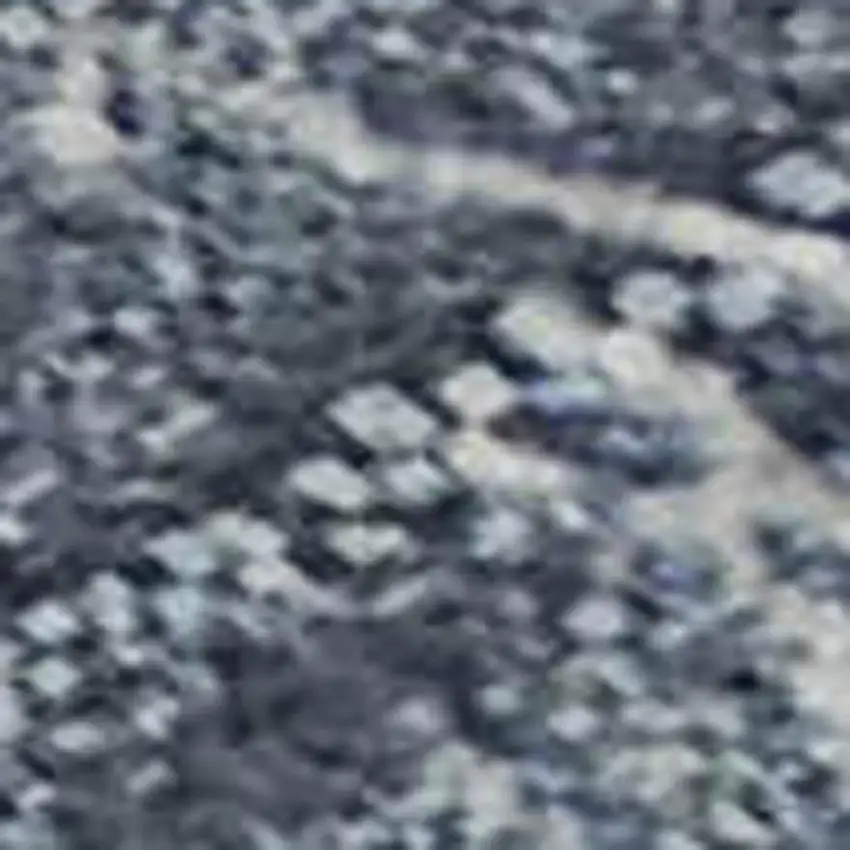 Blue And Ivory Abstract Washable Area Rug With UV Protection Photo 4