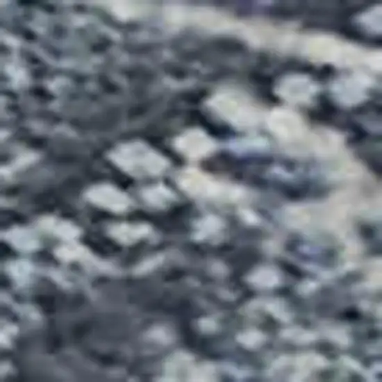 Blue And Ivory Abstract Washable Area Rug With UV Protection Photo 1