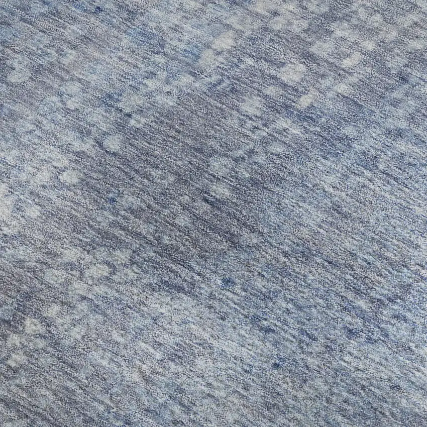 Blue And Ivory Abstract Washable Area Rug With UV Protection Photo 4