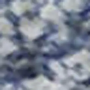 Photo of Blue And Ivory Abstract Washable Area Rug With UV Protection