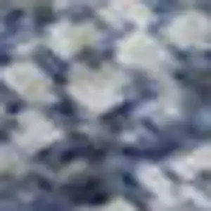 Photo of Blue And Ivory Abstract Washable Area Rug With UV Protection