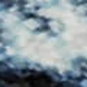 Photo of Blue And Ivory Abstract Washable Area Rug With UV Protection