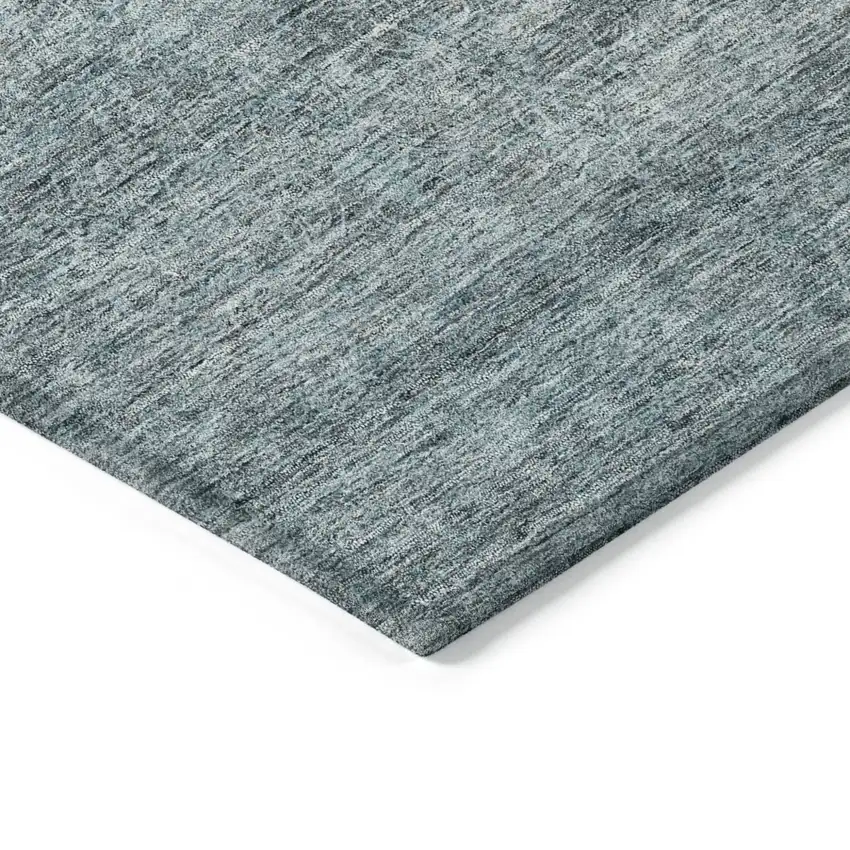 Blue And Ivory Abstract Washable Indoor Outdoor Area Rug Photo 5