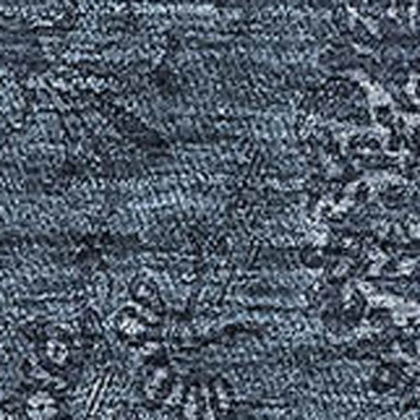 Blue And Ivory Floral Washable Area Rug With UV Protection Photo 3