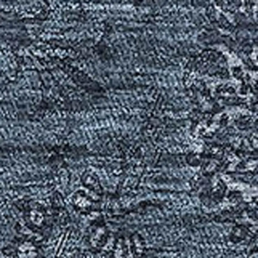 Blue And Ivory Floral Washable Area Rug With UV Protection Photo 3